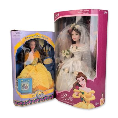 Sale Photo Thumbnail #531: Two Mattel and Brass Key Disney's Belle Princess Stories Dolls