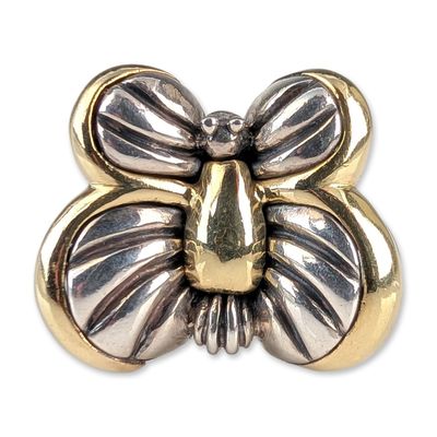 Sale Photo Thumbnail #393: Saint By Sarah Jane Sterling Silver and 18K Gold Betula Butterfly Ring