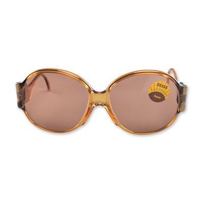 Sale Photo Thumbnail #663: Marwitz Zeiss West German Amber Acetate Oversized Sunglasses