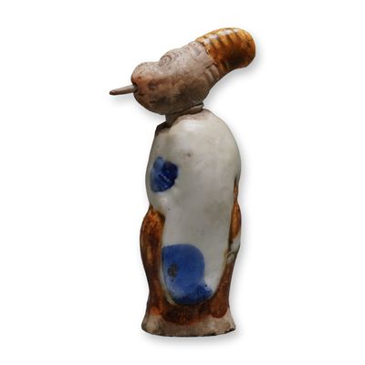 Sale Photo Thumbnail #374: Hirado Porcelain Karakuri Netsuke of a Sanbaso Monkey Dancer