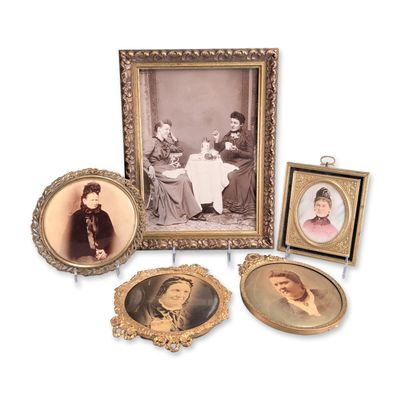 Sale Photo Thumbnail #332: 5pc Columbia Portrait Co. Late 19th Century Albumen Prints Portrait Collection