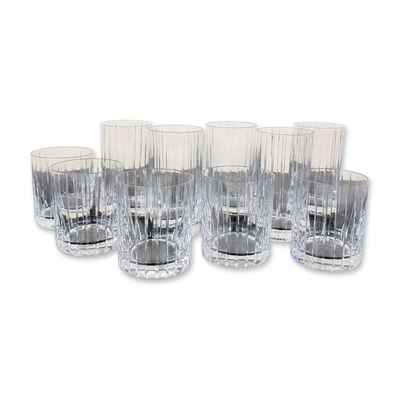 Sale Photo Thumbnail #540: 10pc Cut Crystal Highball and Rocks Glasses