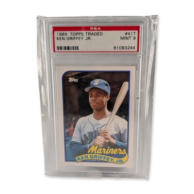 Sale Photo Thumbnail #479: 1989 Topps Traded Ken Griffey Jr. #41T PSA 9 Mint