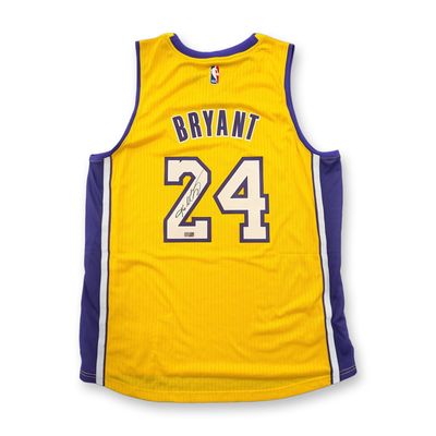 Sale Photo Thumbnail #221: Kobe Bryant Signed Adidas Los Angeles Lakers Swingman Jersey with COA
