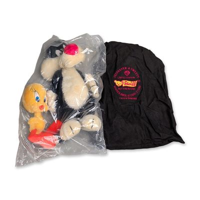 Sale Photo Thumbnail #240: 2pc Steiff Sylvester and Tweety Limited Edition Plush Figurines