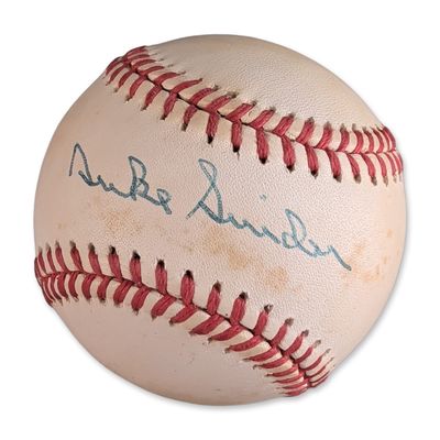 Sale Photo Thumbnail #460: Duke Snider Autographed Rawlings Official National League Baseball w/ COA