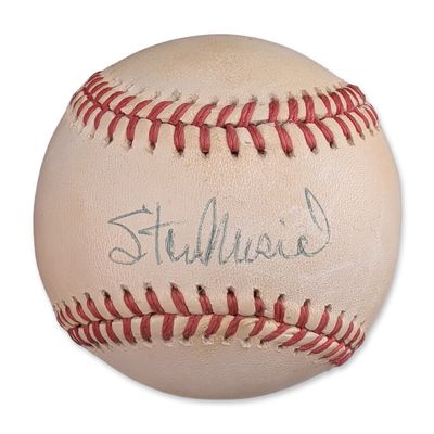 Sale Photo Thumbnail #469: Stan Musial Signed National League Official Baseball w/ COA
