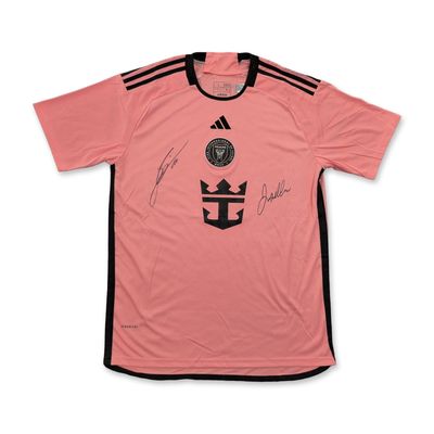 Sale Photo Thumbnail #218: Lionel Messi and David Beckham Signed Inter Miami CF Jersey with COA