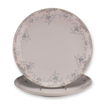 Two Mikasa Fine China Service Plates, Seville