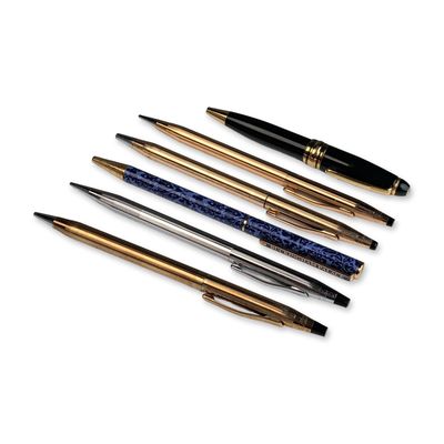 Sale Photo Thumbnail #611: 6pc Cross Pens and Pencils, Buckingham Palace Pen and Compact Black Pen