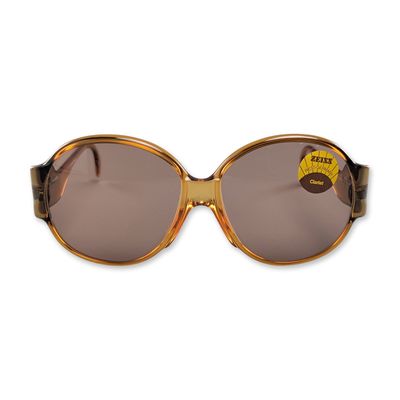 Sale Photo Thumbnail #214: Marwitz West Germany Transparent Amber Acetate Oversized Sunglasses w/ Zeiss Lenses