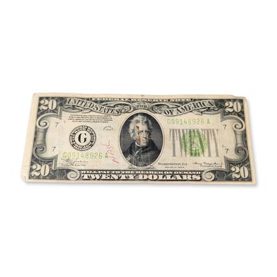 Sale Photo Thumbnail #699: 1934 US Twenty-Dollar Federal Reserve Note Green Seal