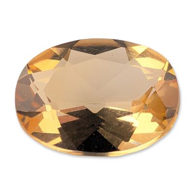 Sale Photo Thumbnail #421: Faceted Oval Golden Yellow Gemstone