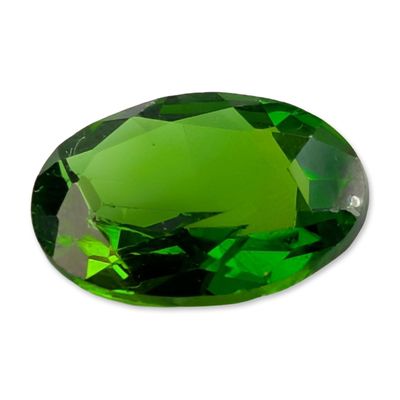Sale Photo Thumbnail #408: Oval Faceted Chrome Diopside Gemstone