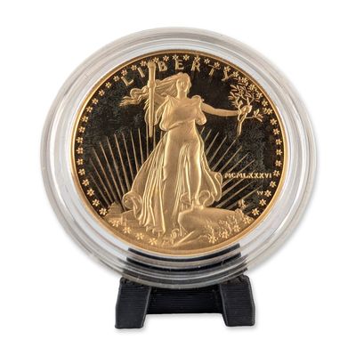 Sale Photo Thumbnail #243: 1986 W US American Eagle Fifty-Dollar One Ounce Gold Proof Coin