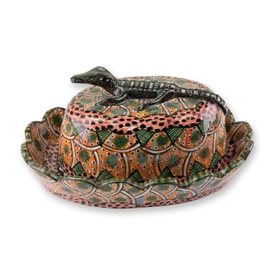 Sale Photo Thumbnail #549: Ardmore Ceramic Studio Crocodile Lidded Box