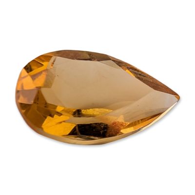 Sale Photo Thumbnail #418: Pear Cut Yellow Citrine Gemstone