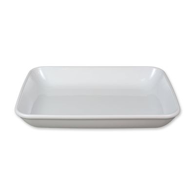 Michael Aram Rectangular White Glazed Ceramic Serving Platter