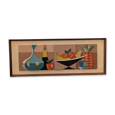 Sale Photo Thumbnail #336: Allen Noonan Mixed Media Still Life Relief Sculpture