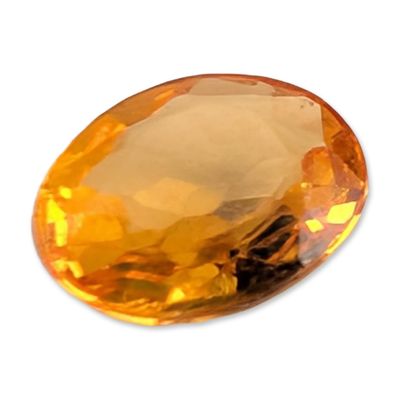 Sale Photo Thumbnail #413: Loose Oval Faceted Yellow Citrine Gemstone