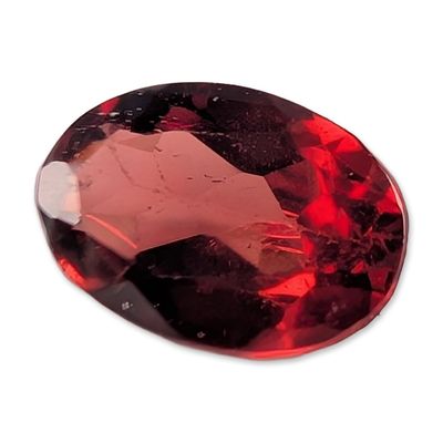Sale Photo Thumbnail #642: Oval Mixed Cut Red Garnet Gemstone