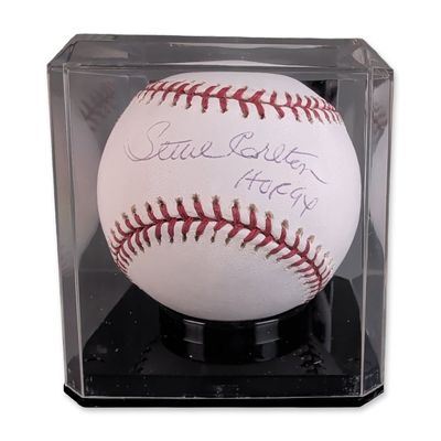 Sale Photo Thumbnail #455: Steve Carlton Signed Official Major League Baseball HOF 94 w/ COA