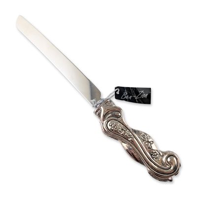 Sale Photo Thumbnail #575: Ben-Zion Sterling Silver Handle Challah Knife