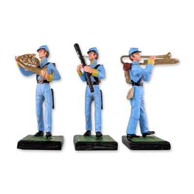 3pc Alymer Spanish 54mm Civil War Union Bandsmen Figurines