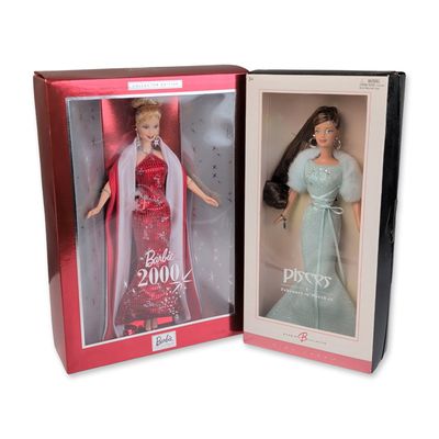 Sale Photo Thumbnail #528: Two Mattel Barbie Collector Dolls Including Year 2000 Edition
