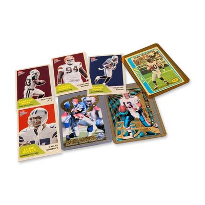 Sale Photo Thumbnail #227: Over 50pc of Vintage and Modern NFL Trading Cards Including Joe Namath and Fran Tarkenton