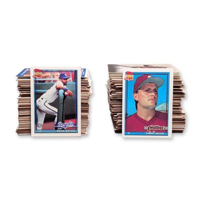 Sale Photo Thumbnail #476: Over 75pc 1991 Topps 40 Years of Baseball Trading Card Collection