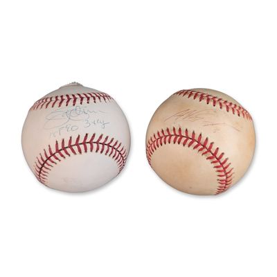 Sale Photo Thumbnail #468: 2pc Jim Palmer Signed Official American League Baseballs w/ COAs