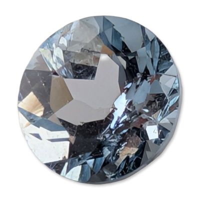 Sale Photo Thumbnail #190: Round Modified Brilliant Cut Aquamarine Gemstone