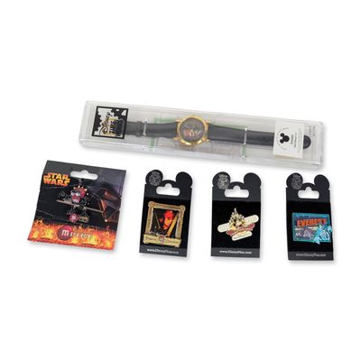 Sale Photo Thumbnail #405: 5pc Disney Time Works Pirates of the Caribbean Watch and Pins