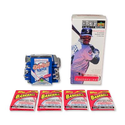 Sale Photo Thumbnail #471: 17pc Upper Deck and Topps Baseball Card Collection Including Factory Set