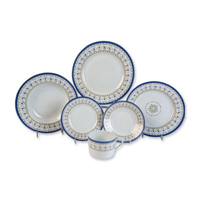 6pc Haviland Limoges Val de Loire Porcelain Place Setting