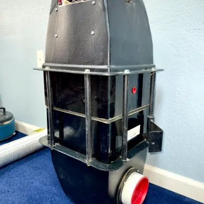 Sale Photo Thumbnail #538: Heavy-duty industrial air filtration unit with a black molded plastic housing and integrated electrical controls.