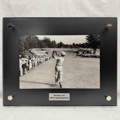 Sale Photo Thumbnail #273: Ben Hogan 1950 U.S. Open 1-Iron Shot Printed Acrylic Plaque