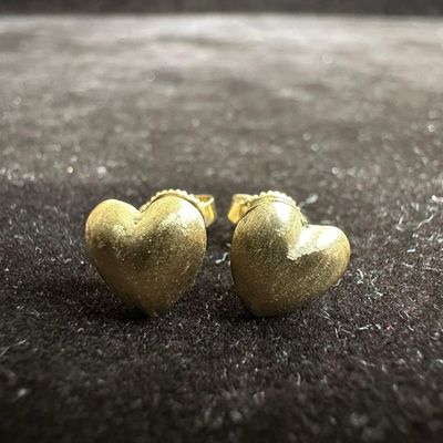 Sale Photo Thumbnail #144: Gold Jewelry 14K Earrings Heart