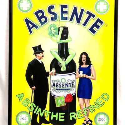 Sale Photo Thumbnail #181: John Pacovsky & Absente / Absinthe - Commissioned, Signed, Framed  - Acrylic on Canvas