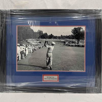 Sale Photo Thumbnail #362: Ben Hogan 1950 U.S. Open Championship 1-Iron Shot Framed USGA Photo Collection