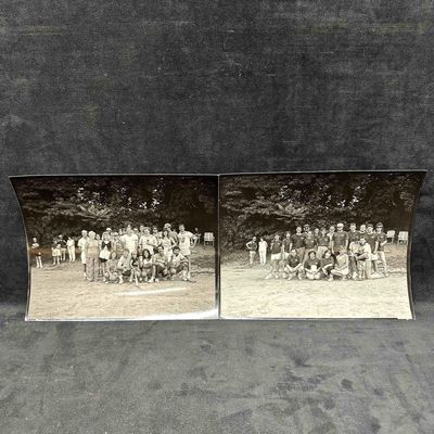 Sale Photo Thumbnail #347: Pair of Vintage KEW Photo Lab Company Softball Team Photographs Black & White Prints