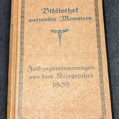 Sale Photo Thumbnail #177: Feldzugserinnerungen aus dem Kriegsjahre 1809 HC