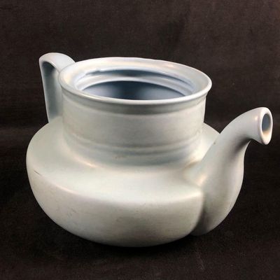 Vintage Hall Light Blue China Coffeelator Coffee Tea Pot Stonewear
