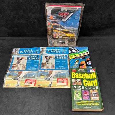 Sale Photo Thumbnail #480: Sports Memorabilia Magazine and Books Collection NASCAR Baseball Set
