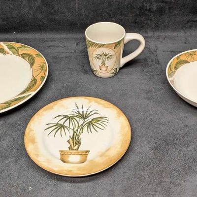 Sale Photo Thumbnail #147: Retired American Atelier West Indies Set Of Plates Bowls And Cups