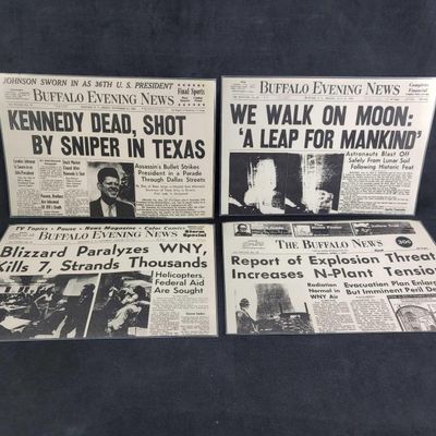 Sale Photo Thumbnail #103: The Buffalo News 1960 and 1970 News Worthy Placemats
