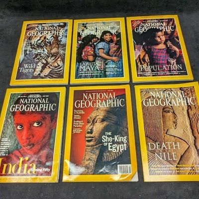 Sale Photo Thumbnail #151: 6 1980s 1990s 2000s National Geographic Magazines G