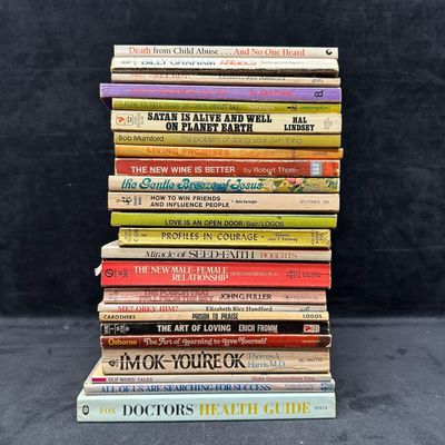 Vintage Christian and Self-Help Paperback Book Lot Dale Carnegie Billy Graham
