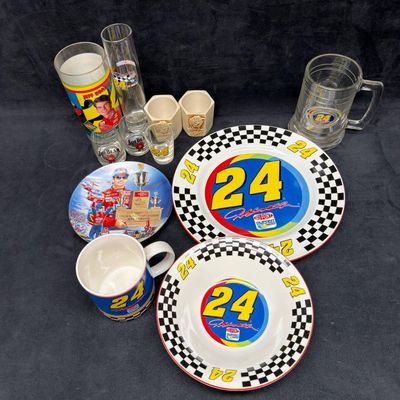 Sale Photo Thumbnail #396: Jeff Gordon NASCAR Dinnerware and Glassware Collection 12 Pcs